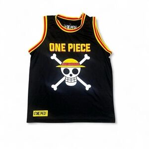 One Piece Anime Men’s Jersey Tank Top - Black